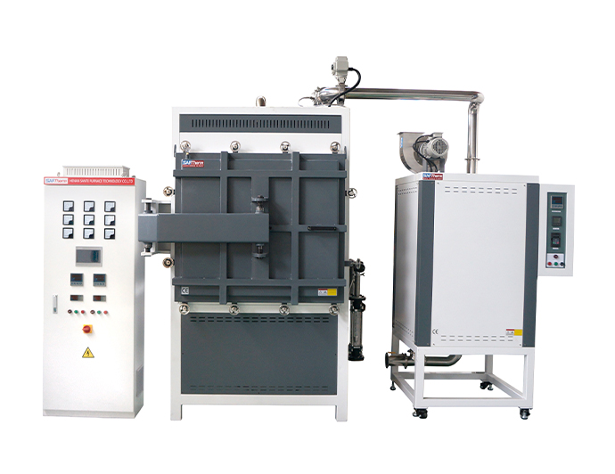 1100℃氣氛排膠預(yù)燒一體爐